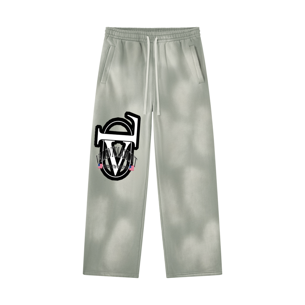 Unisex Sunfade Wide Leg Fleece Sweatpants