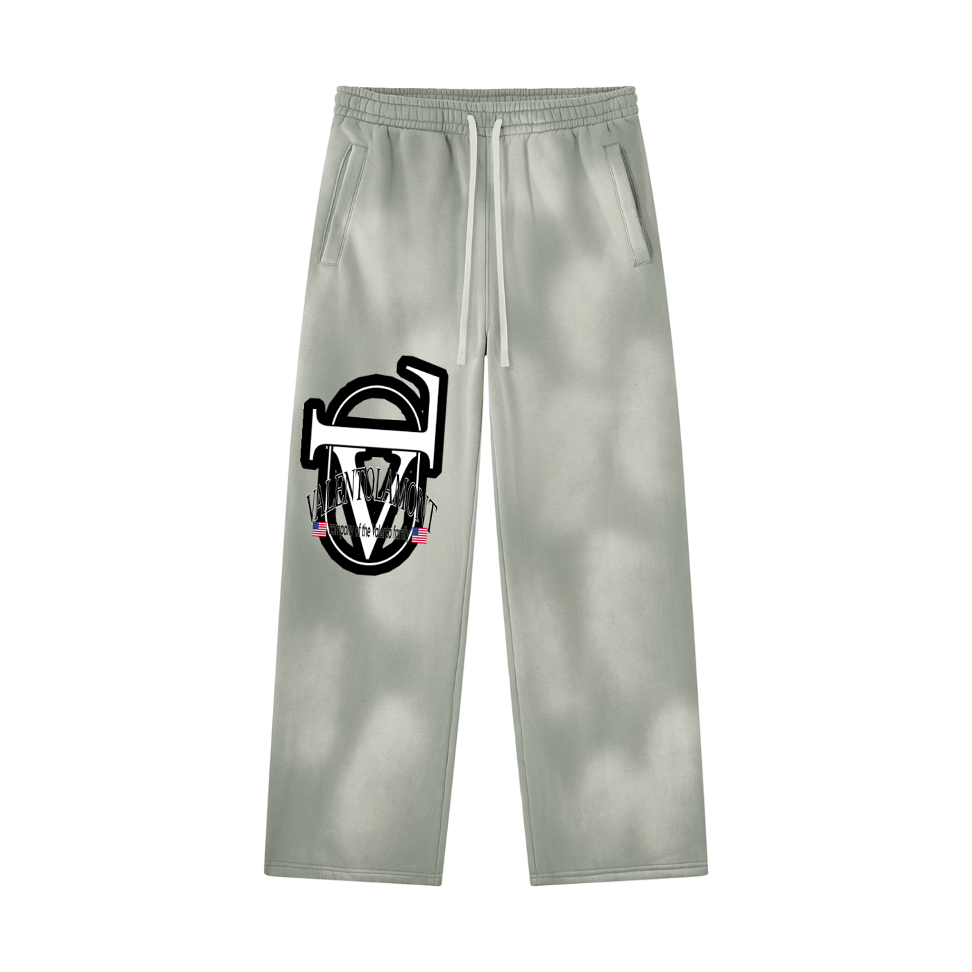 Unisex Sunfade Wide Leg Fleece Sweatpants