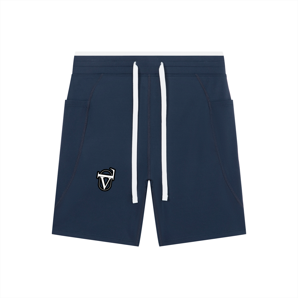 Women's High Rise Color Block Yoga Shorts