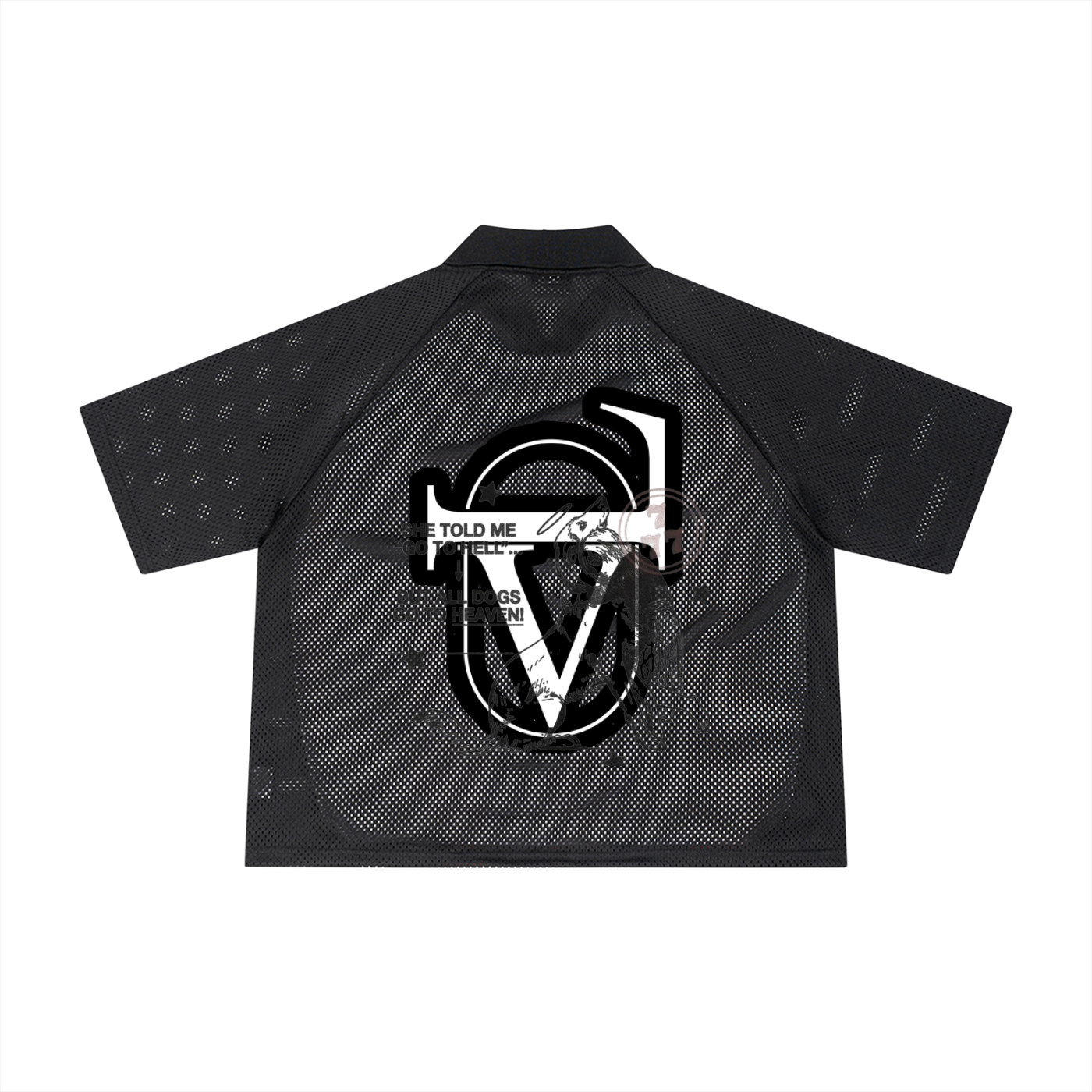 Unisex Striped Mesh Boxy Soccer Jersey