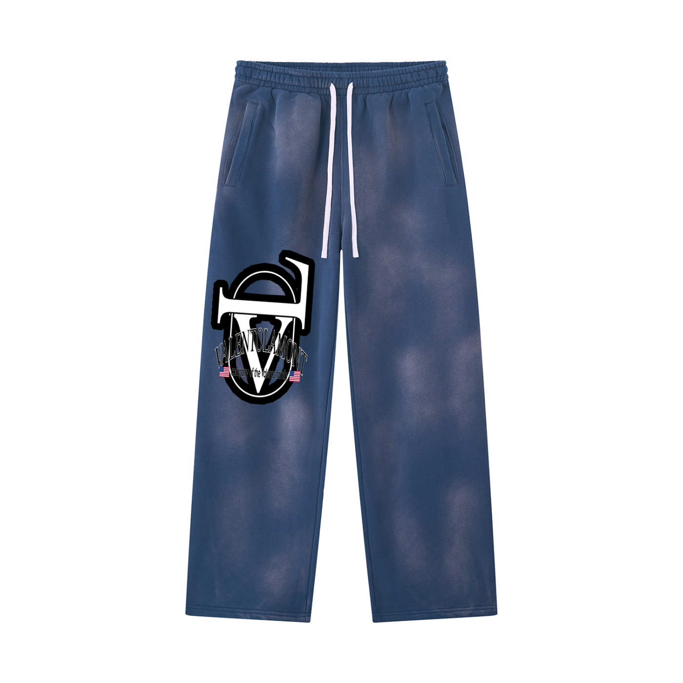 Unisex Sunfade Wide Leg Fleece Sweatpants