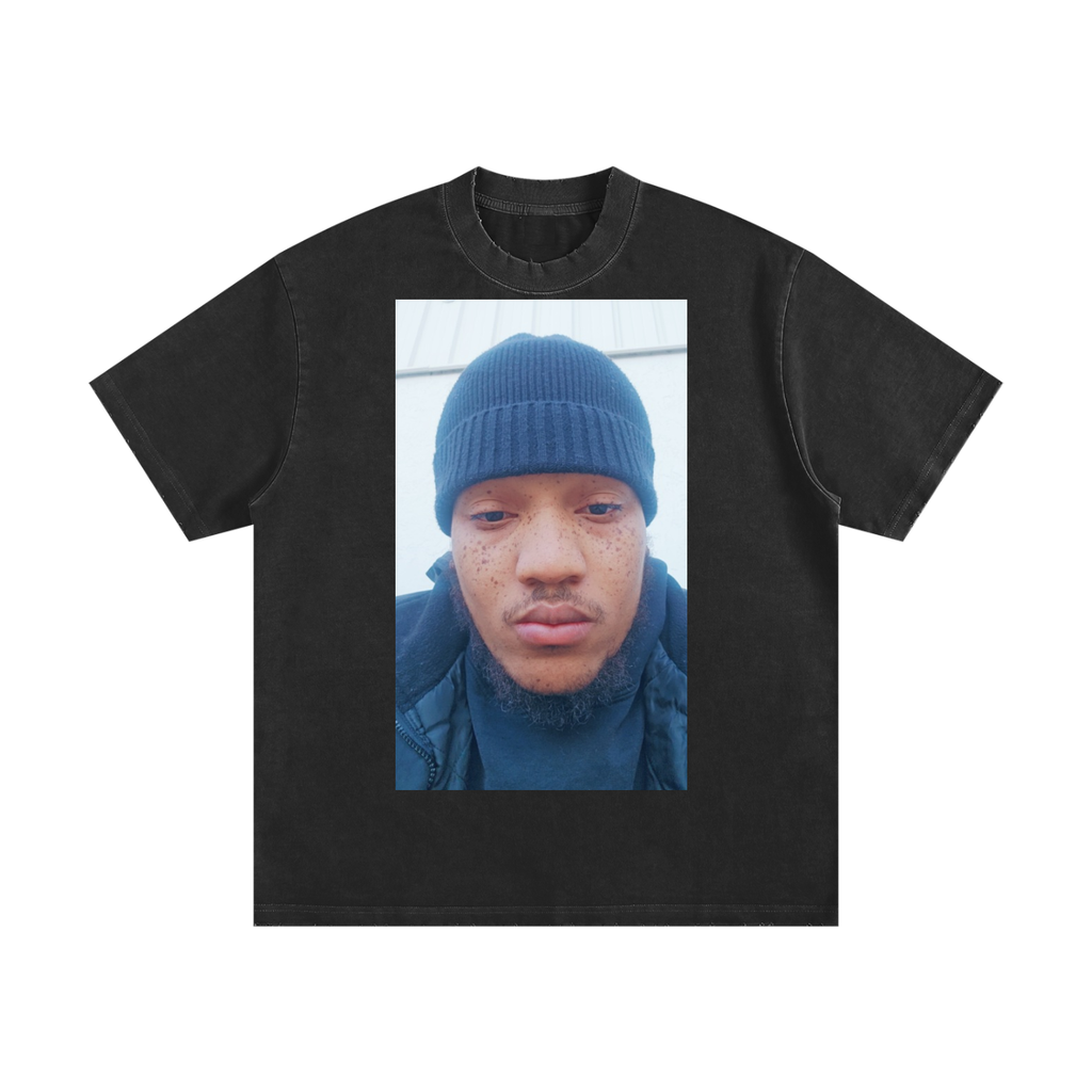 Heavyweight Vintage Washed Frayed T-Shirt