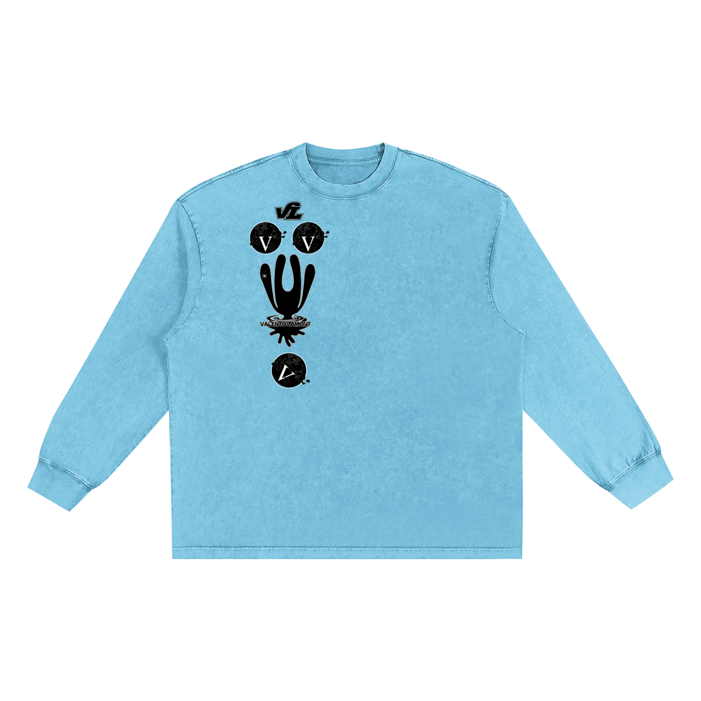 Snow Washed Oversize Long Sleeve T-shirt