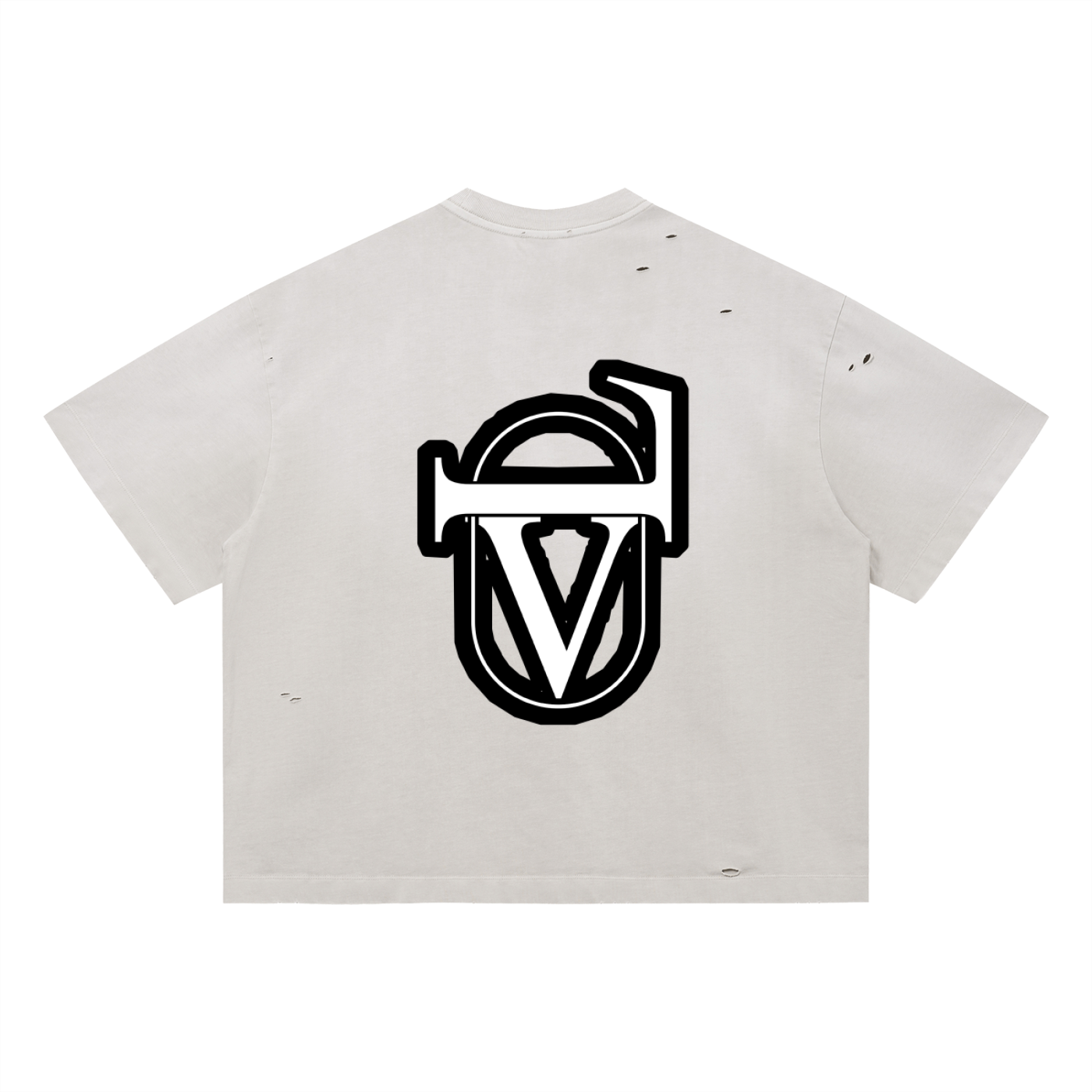 Vintage Washed Distressed Boxy Oversized T-Shirt