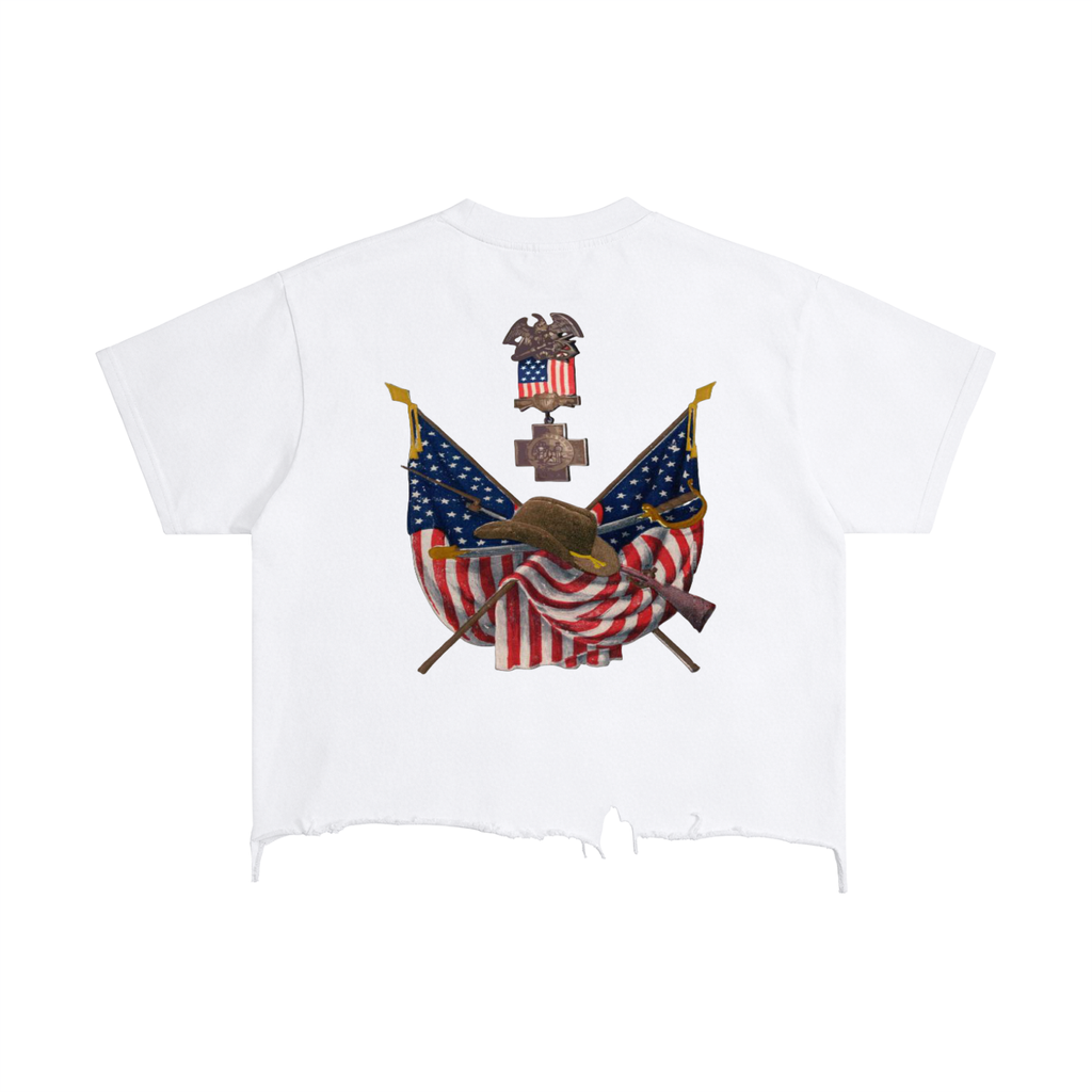 Vintage Wash Boxy Distressed Hem T-Shirt