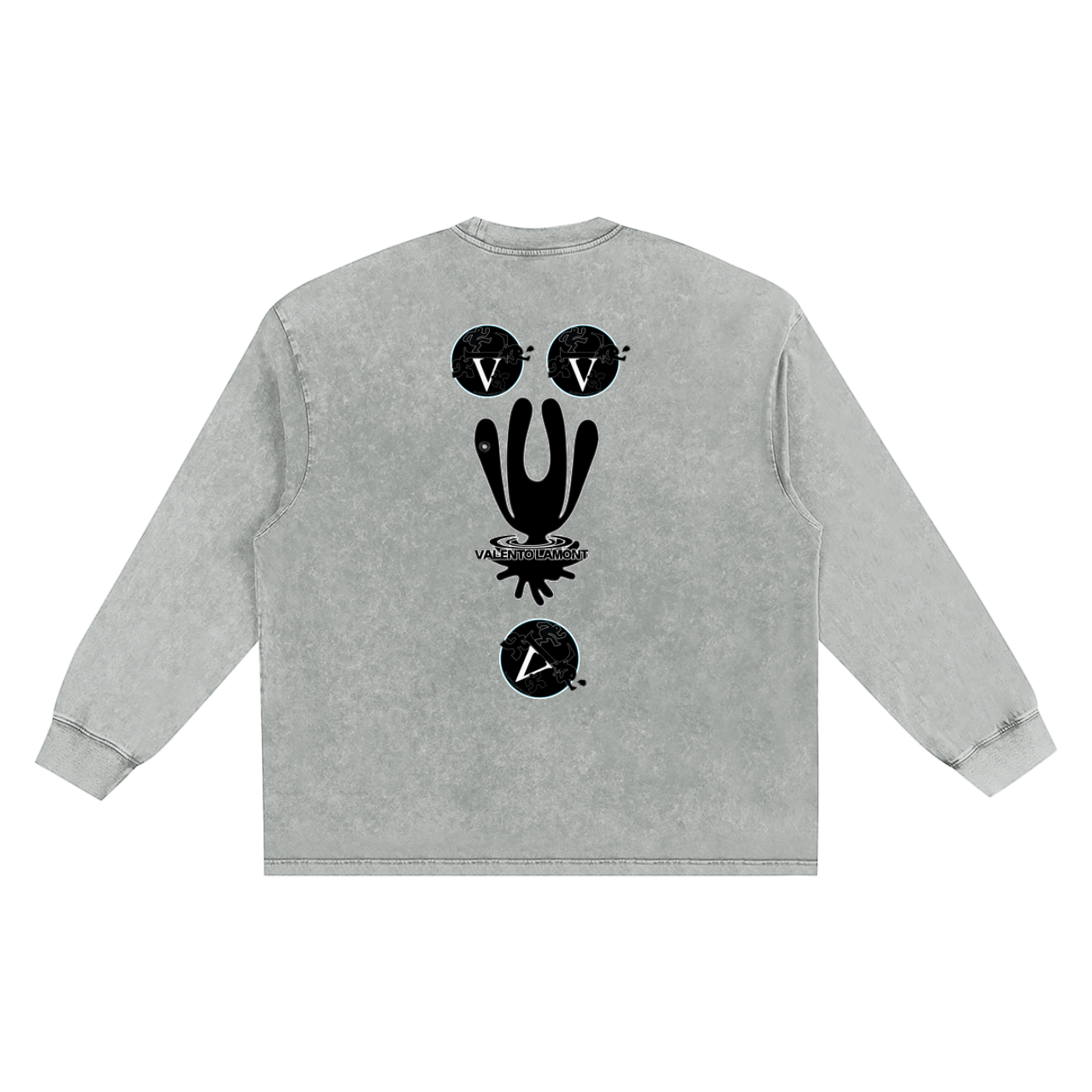 Snow Washed Oversize Long Sleeve T-shirt