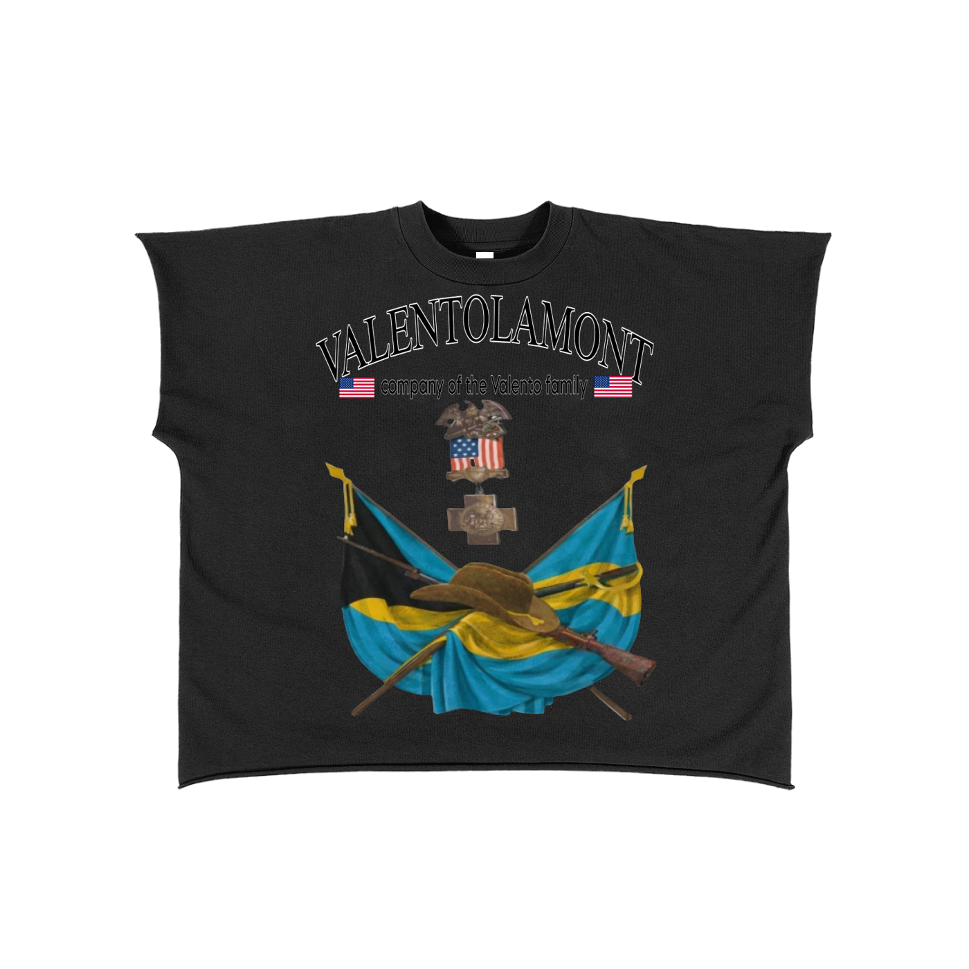 Raw Edge Boxy Non-Shrink T-Shirt