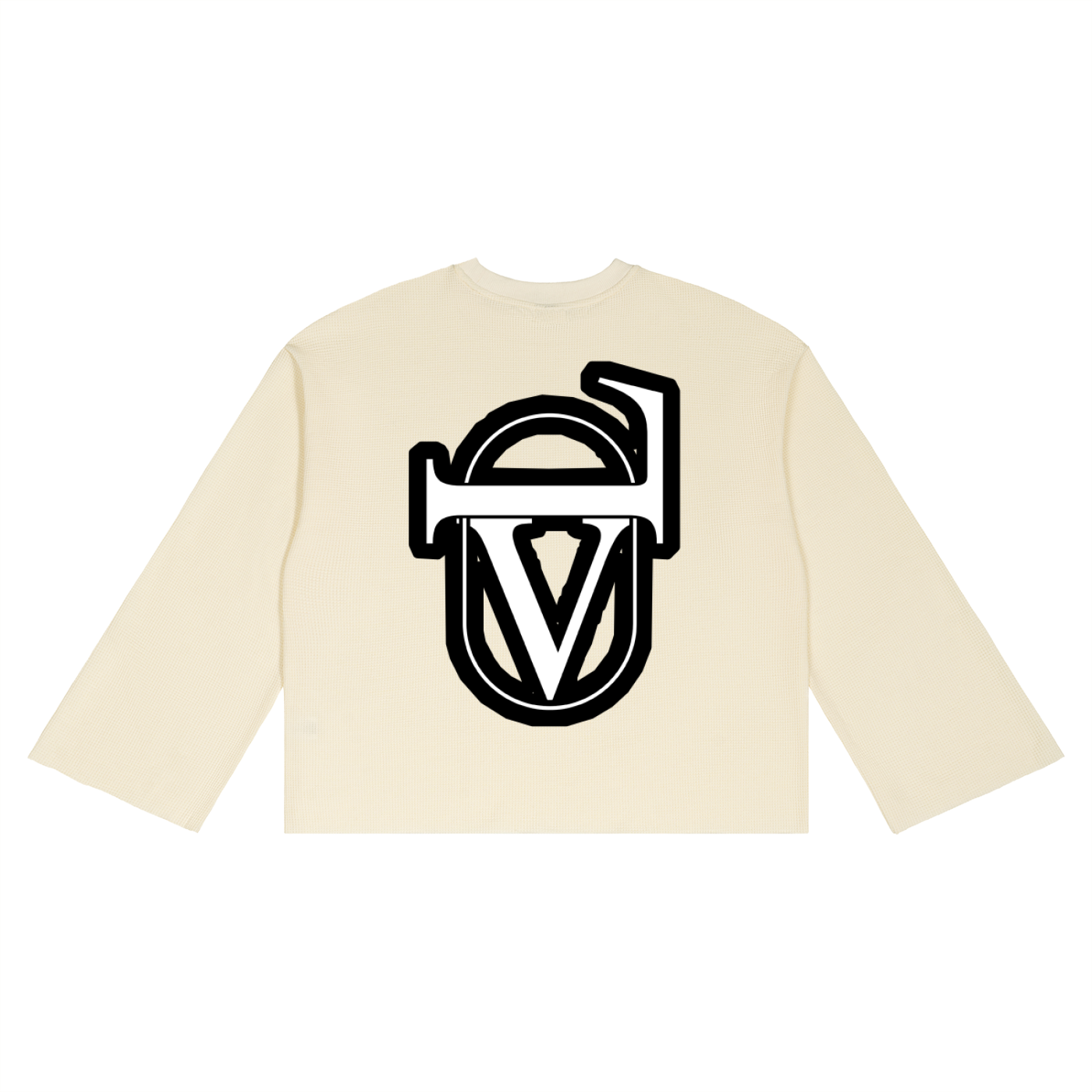 V Waffle Raw Edge T-Shirt