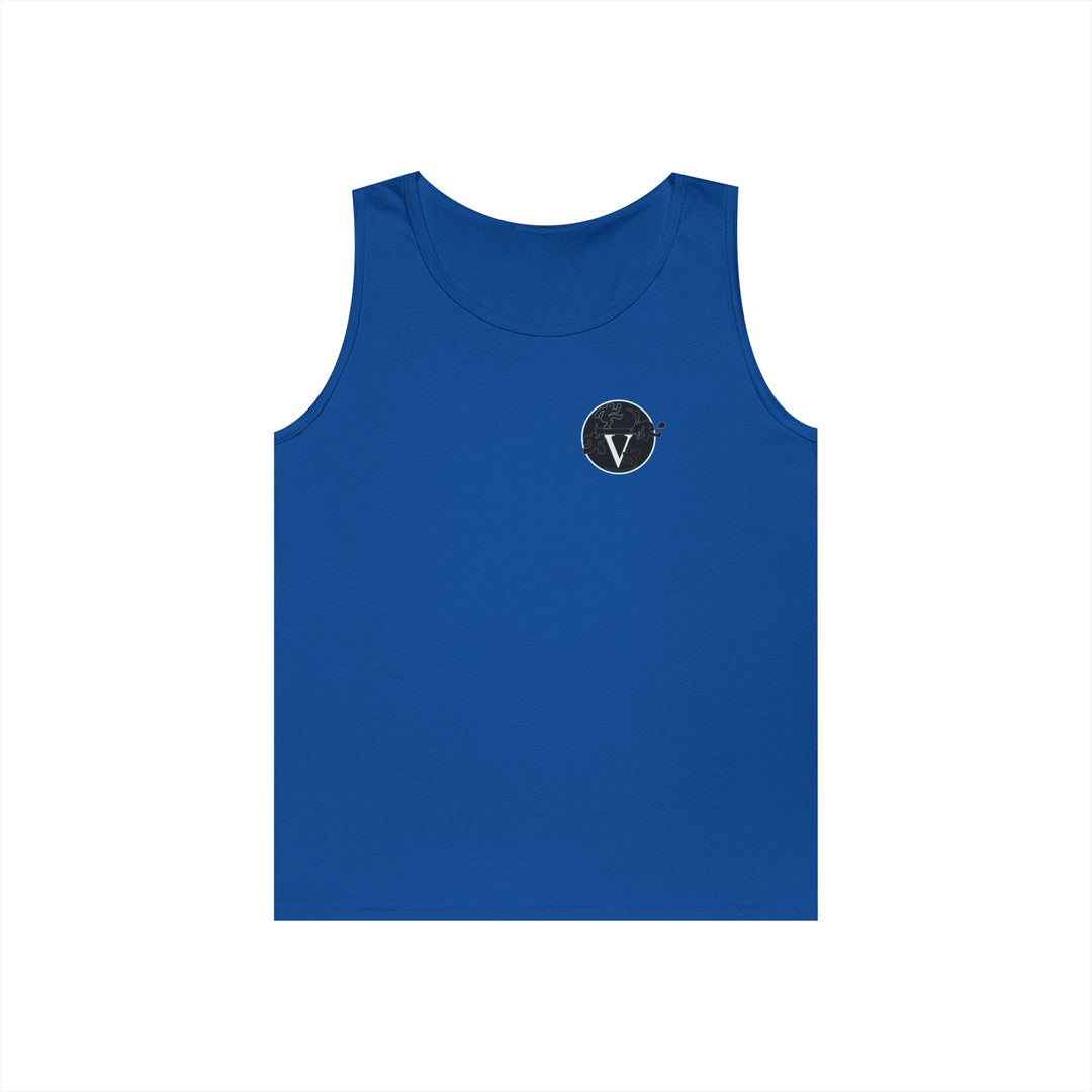 Unisex Heavy Cotton Tank Top with Minimalist Design, Casual Summer Wear, Everyday Essential, Gym Workout, Layering Piece