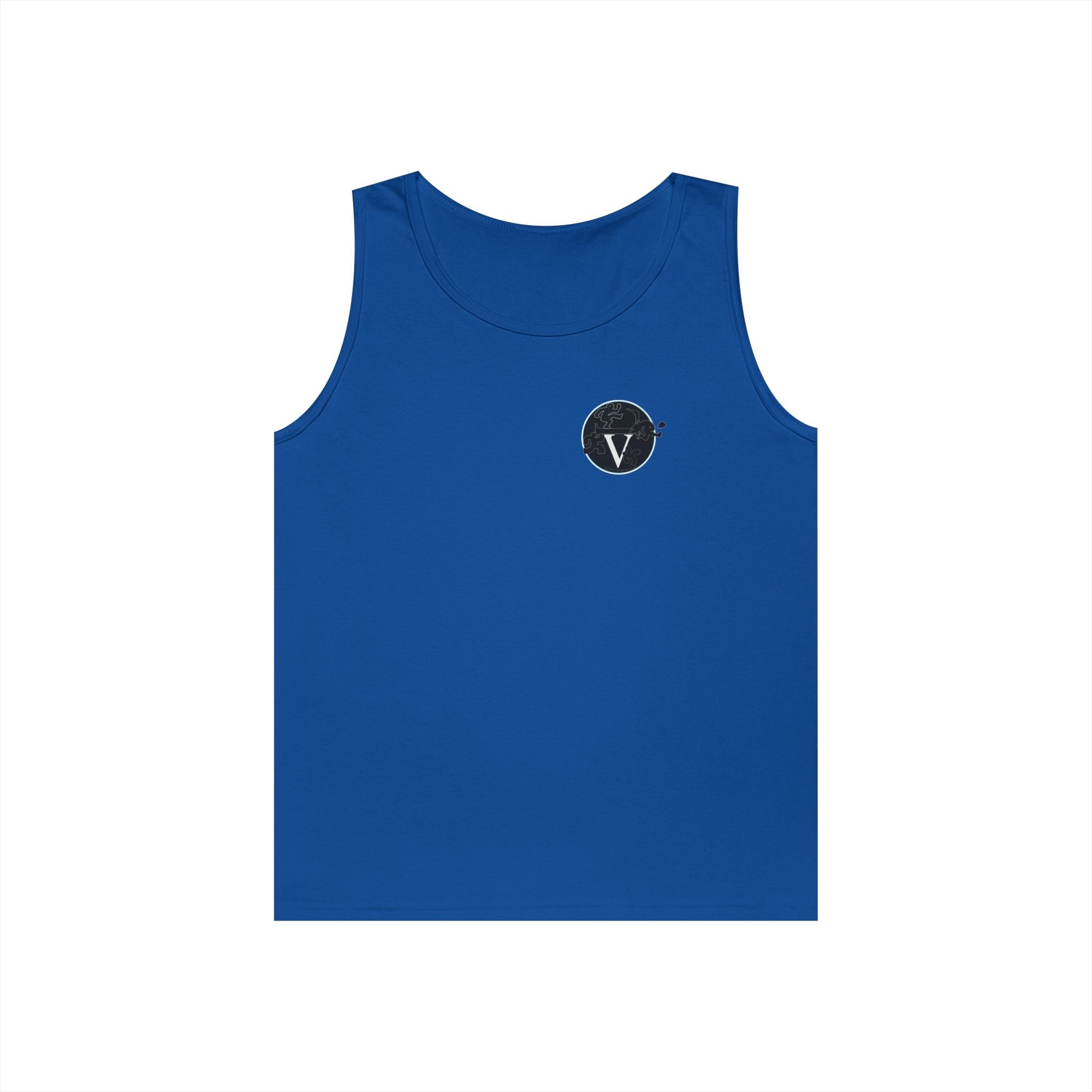Unisex Heavy Cotton Tank Top with Minimalist Design, Casual Summer Wear, Everyday Essential, Gym Workout, Layering Piece