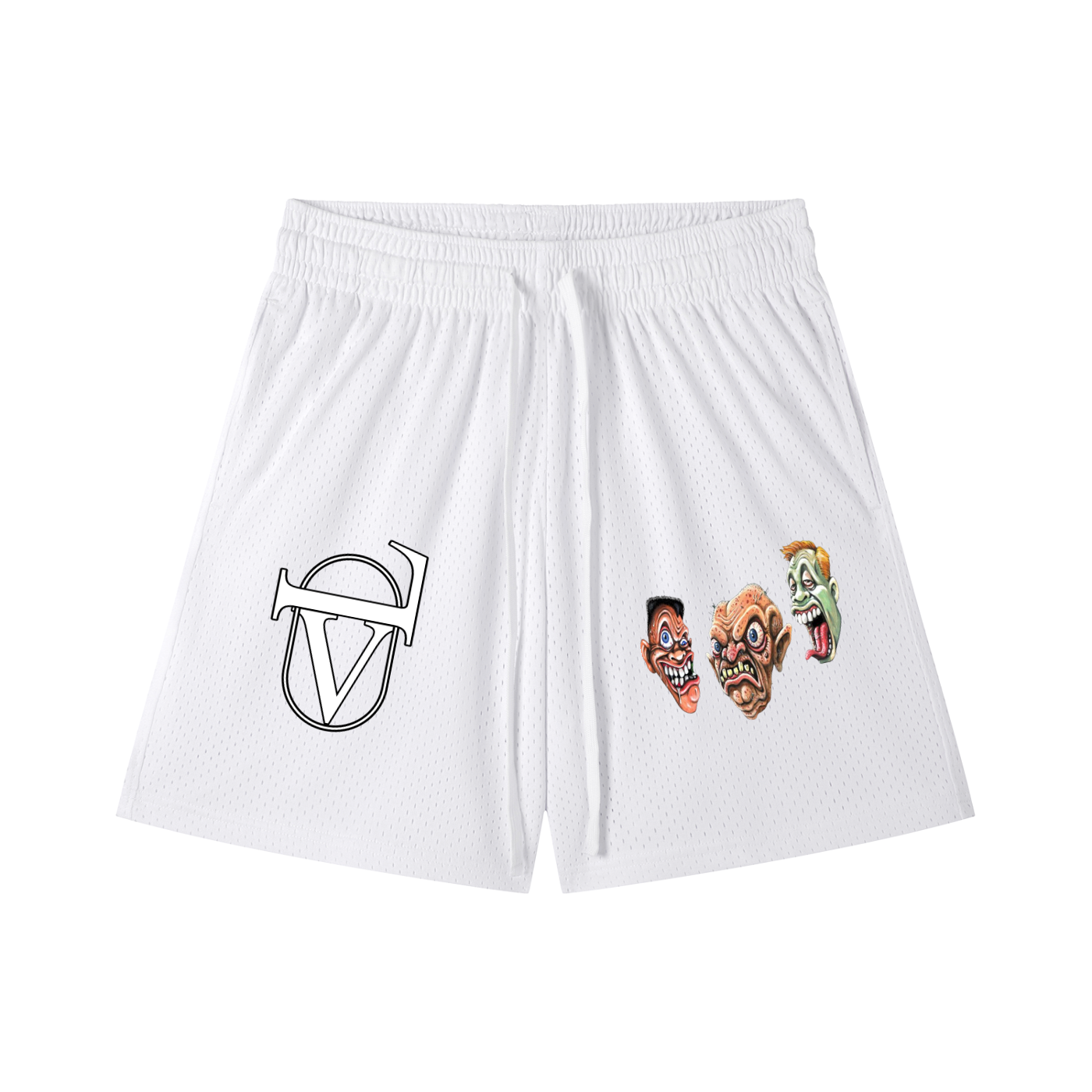 Mesh Drawstring Shorts