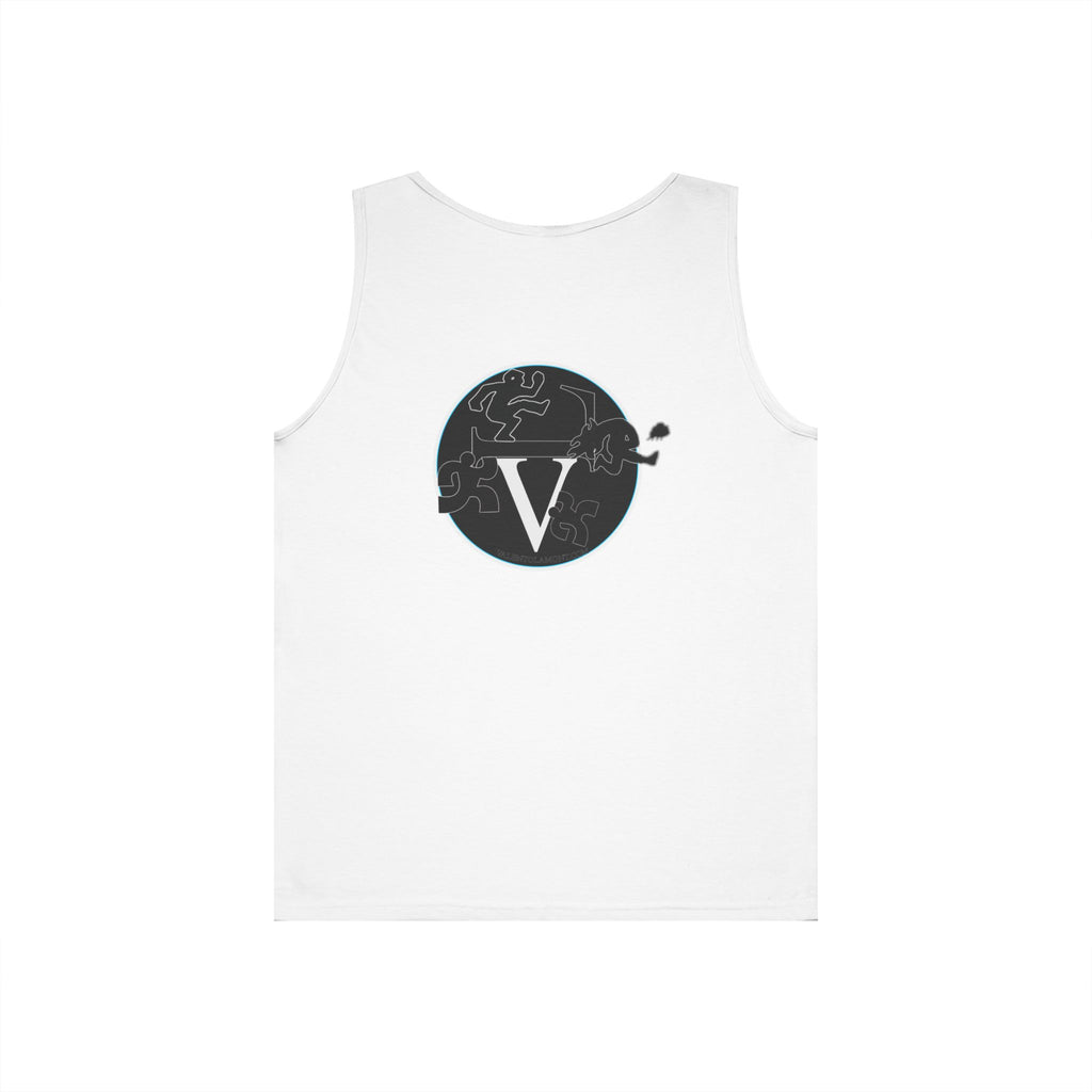 Unisex Heavy Cotton Tank Top with Minimalist Design, Casual Summer Wear, Everyday Essential, Gym Workout, Layering Piece