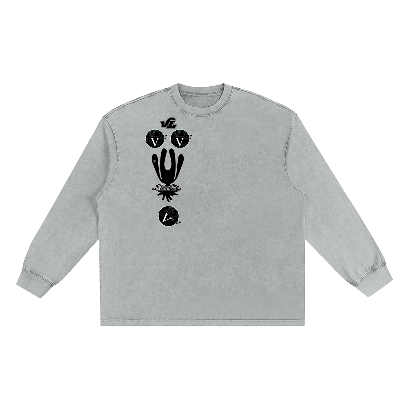 Snow Washed Oversize Long Sleeve T-shirt