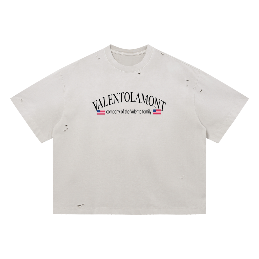 Vintage Washed Distressed Boxy Oversized T-Shirt