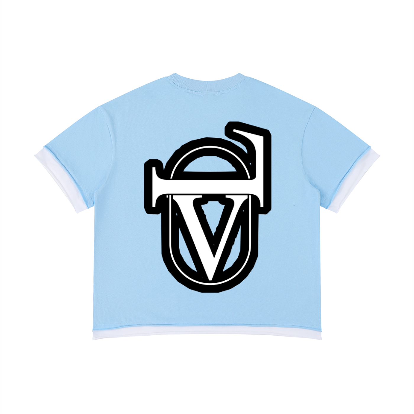 Unisex Boxy Color Block T-Shirt