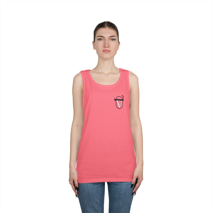 Unisex Heavy Cotton Tank Top - Comfortable Graphic Sleeveless Tee for Casual Wear, Summer Events, Gym, and Gifts