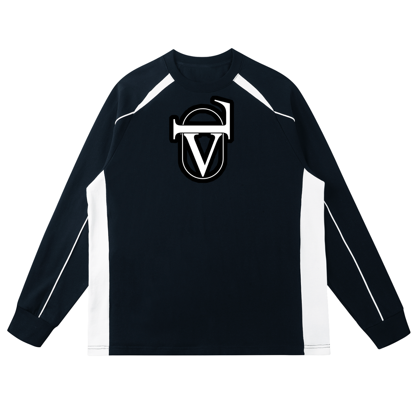 Contrast Panel Raglan Sweatshirt