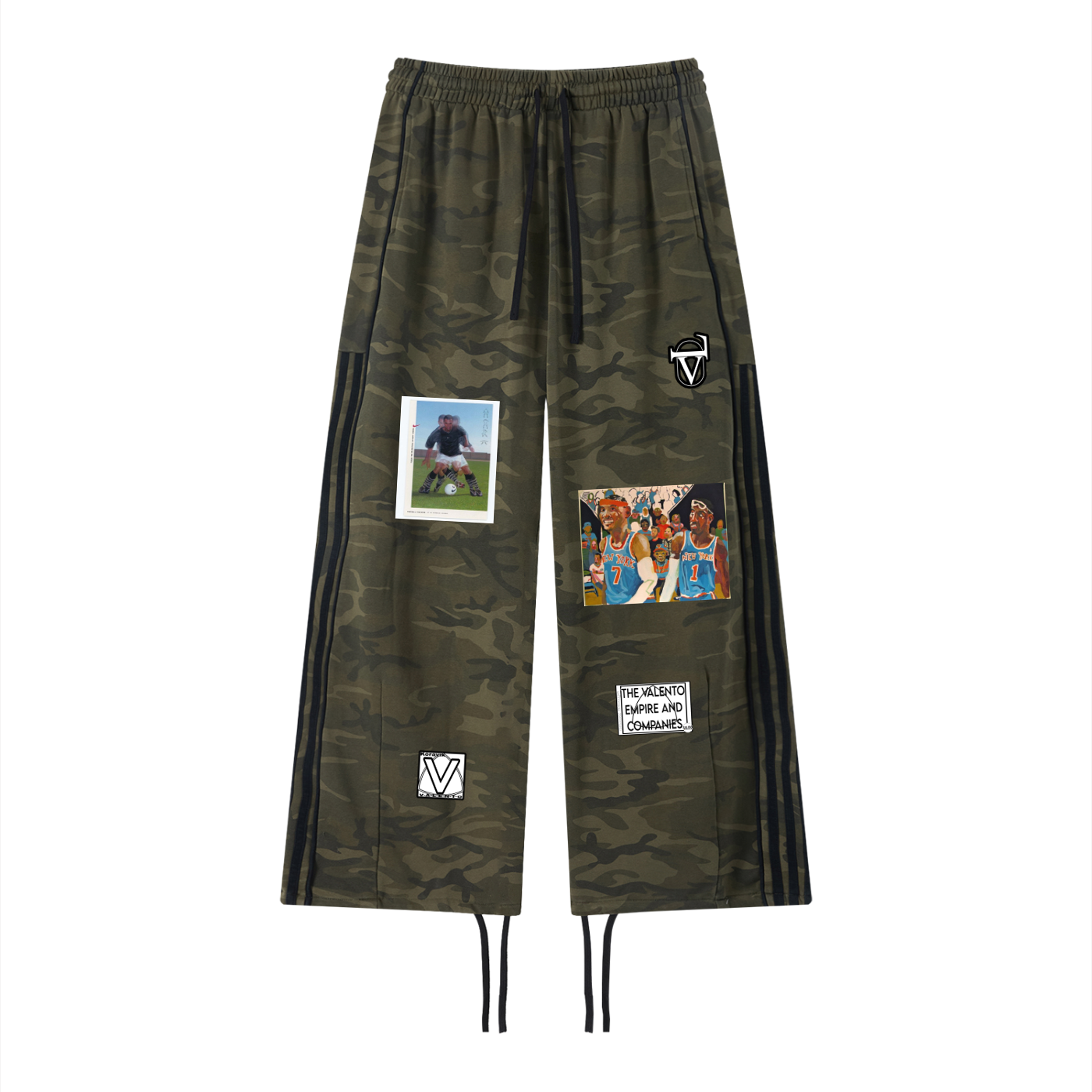 Unisex Camo Wide Leg Sweatpants