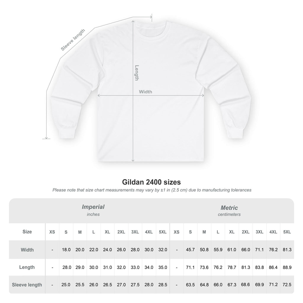 Stylish Unisex Long Sleeve Tee, Casual Wear, Graphic Tee, Streetwear Fashion, Gift for Him or Her, Everyday Comfort