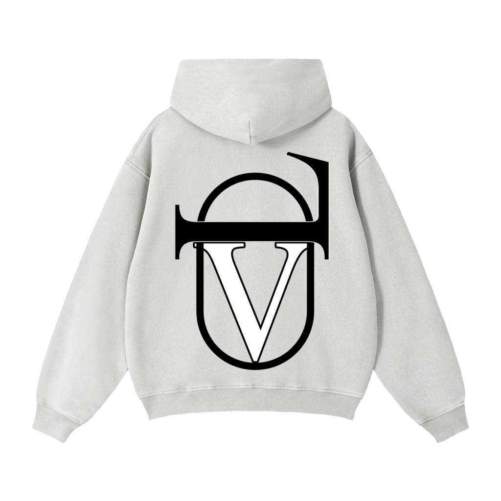 Zip-Through Boxy Fleece Hoodie