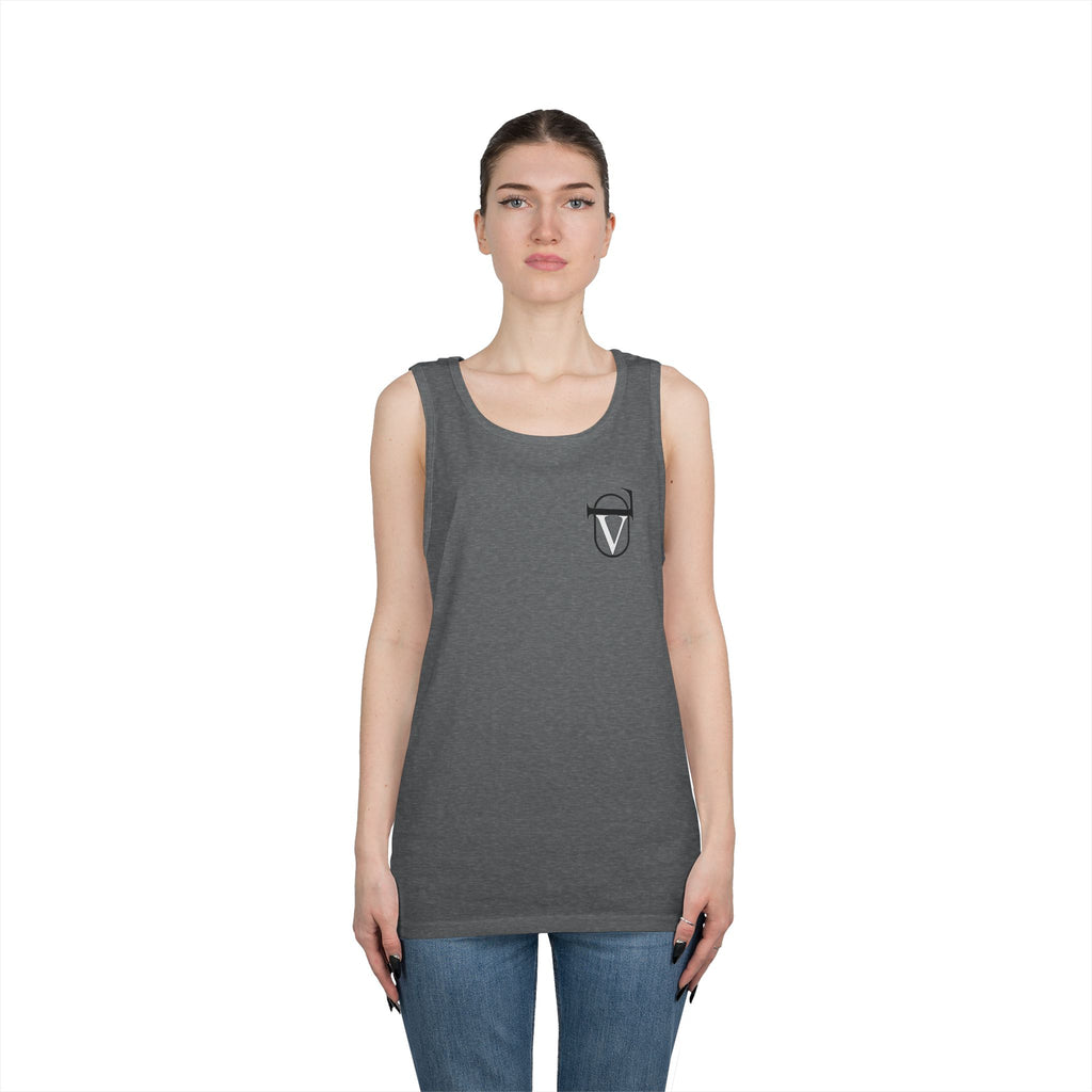 Unisex Heavy Cotton Tank Top - Comfortable Graphic Sleeveless Tee for Casual Wear, Summer Events, Gym, and Gifts