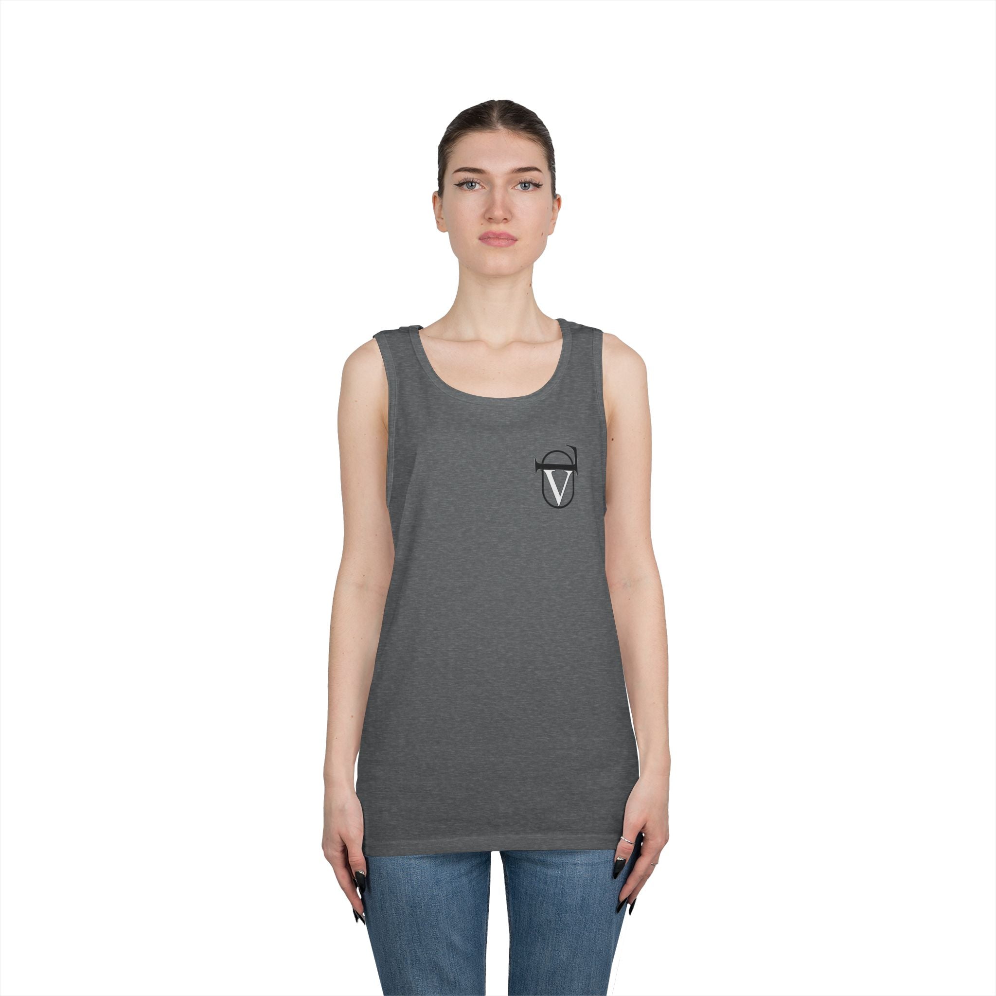 Unisex Heavy Cotton Tank Top - Comfortable Graphic Sleeveless Tee for Casual Wear, Summer Events, Gym, and Gifts