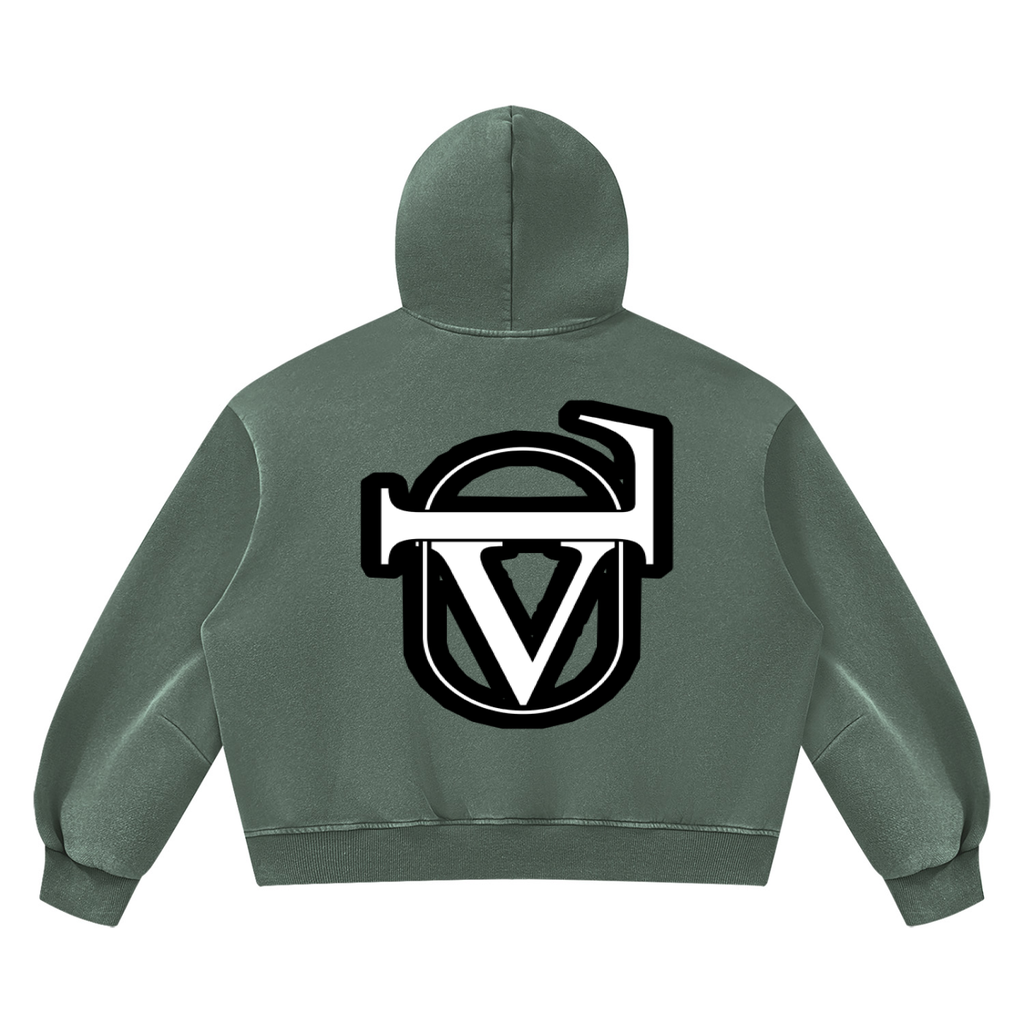 V Wash Boxy Fleece Hoodie