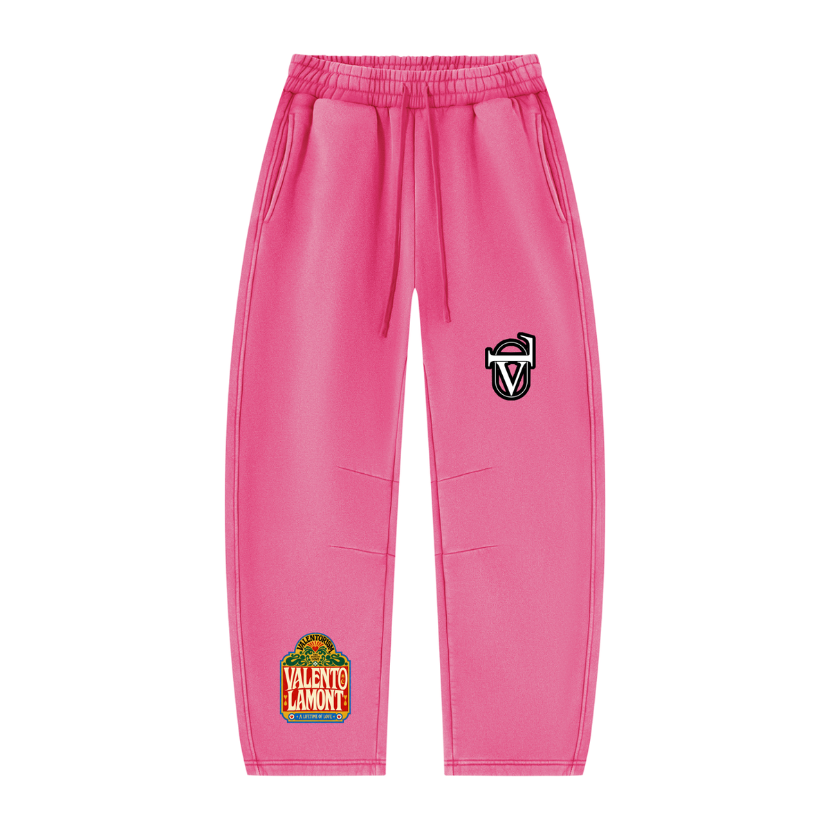 Unisex Vintage Wash Barrel Leg Fleece Sweatpants