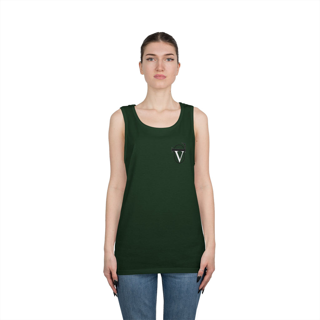 Unisex Heavy Cotton Tank Top - Comfortable Graphic Sleeveless Tee for Casual Wear, Summer Events, Gym, and Gifts