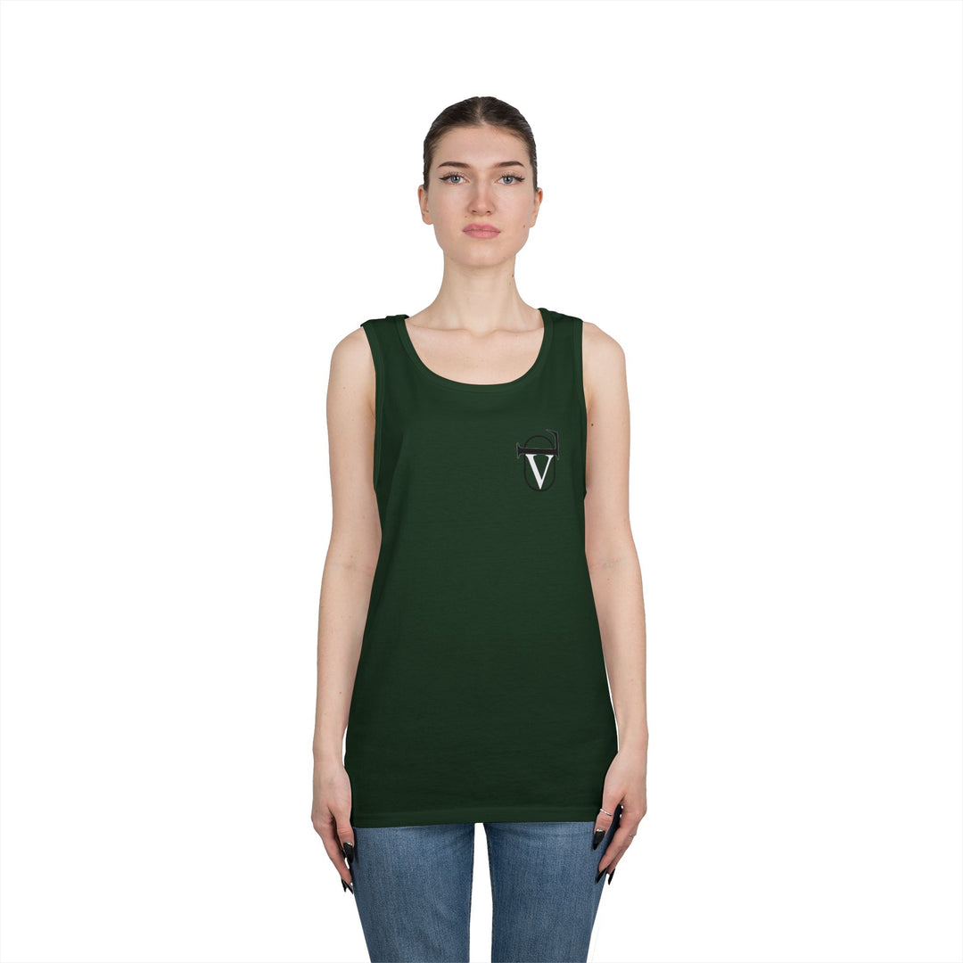 Unisex Heavy Cotton Tank Top - Comfortable Graphic Sleeveless Tee for Casual Wear, Summer Events, Gym, and Gifts