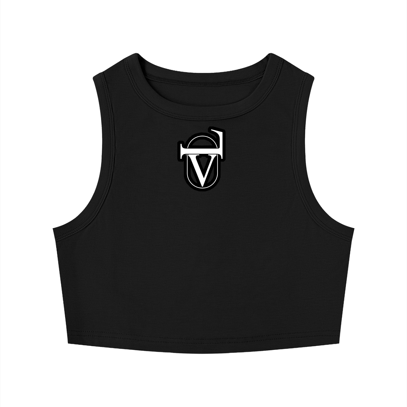 Women's Tight Crewneck Crop Tank Top