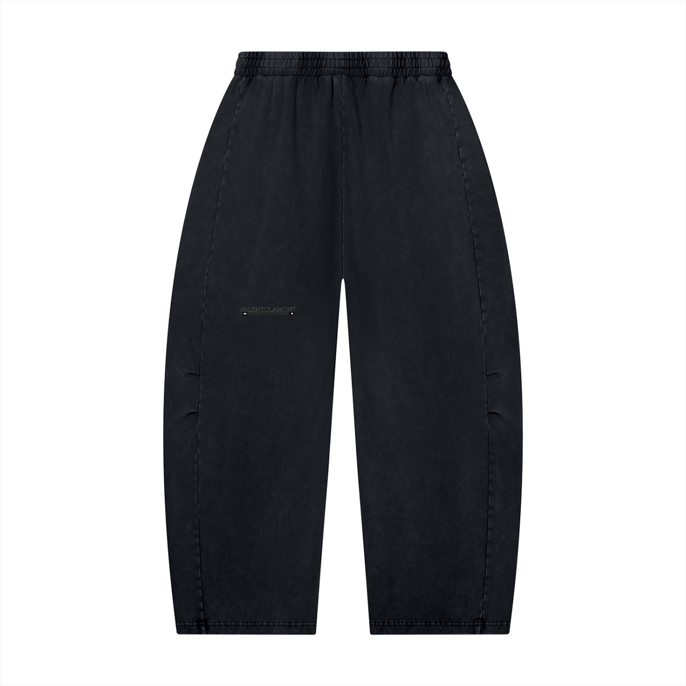 Unisex Mineral Wash Barrel Leg Pants