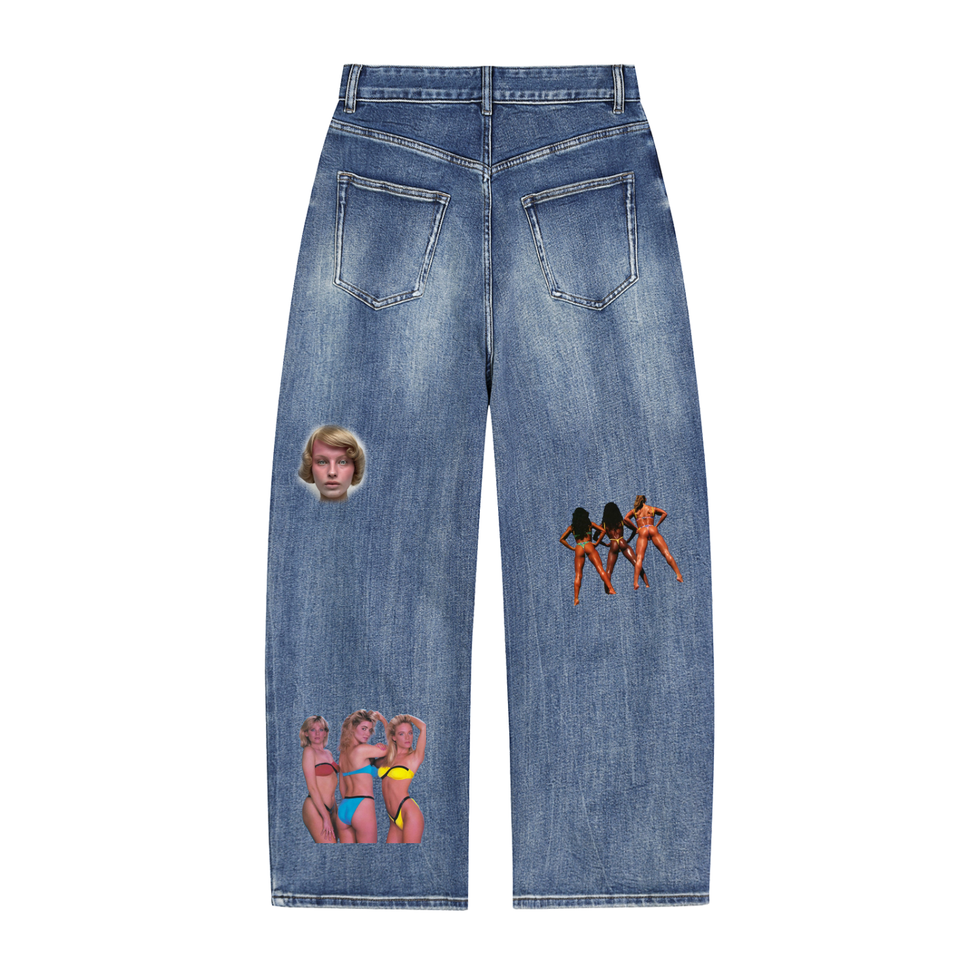 Sun Fade Heavyweight Denim Jeans