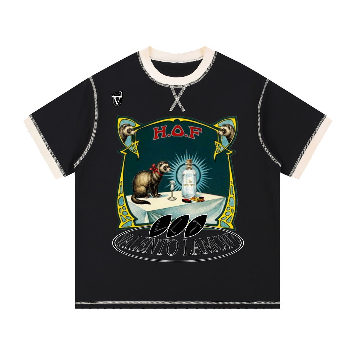 Unisex Contrast-Stitched Ringer T-Shirt