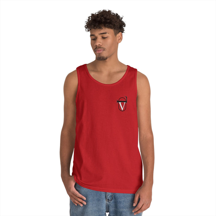 Unisex Heavy Cotton Tank Top - Comfortable Graphic Sleeveless Tee for Casual Wear, Summer Events, Gym, and Gifts