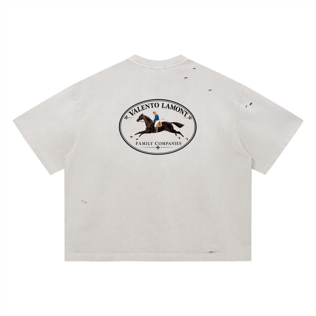 Vintage Washed Distressed Boxy Oversized T-Shirt