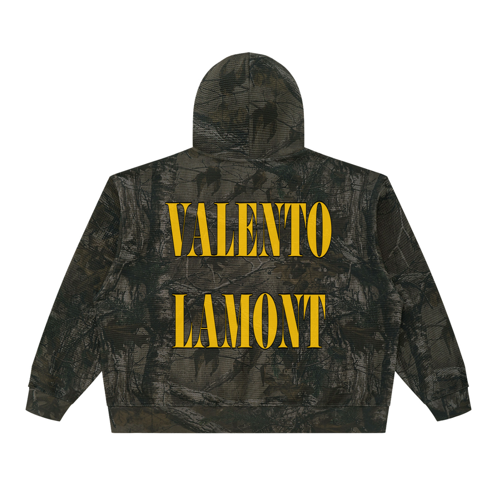 Unisex Waffle Tree Camo Boxy Hoodie