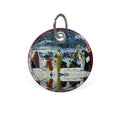 Premium Painted Edge Keyring