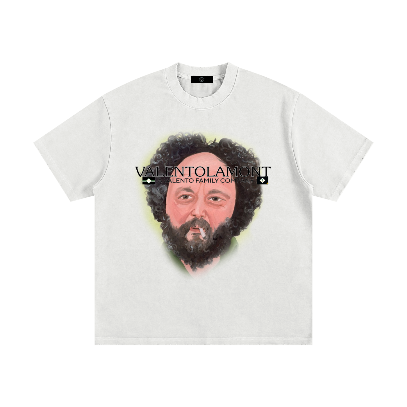 Heavyweight Vintage Washed Frayed T-Shirt