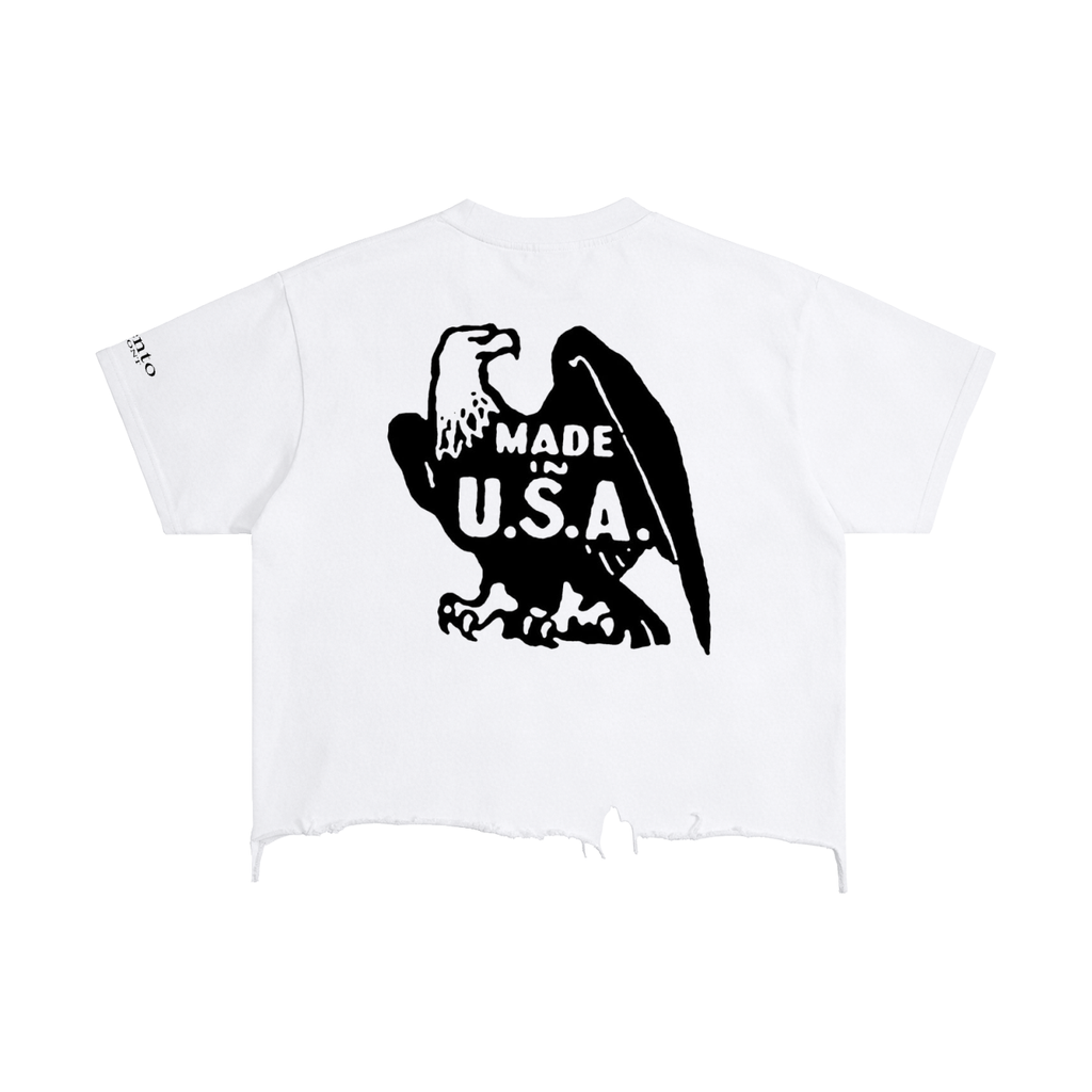 Vintage Wash Boxy Distressed Hem T-Shirt