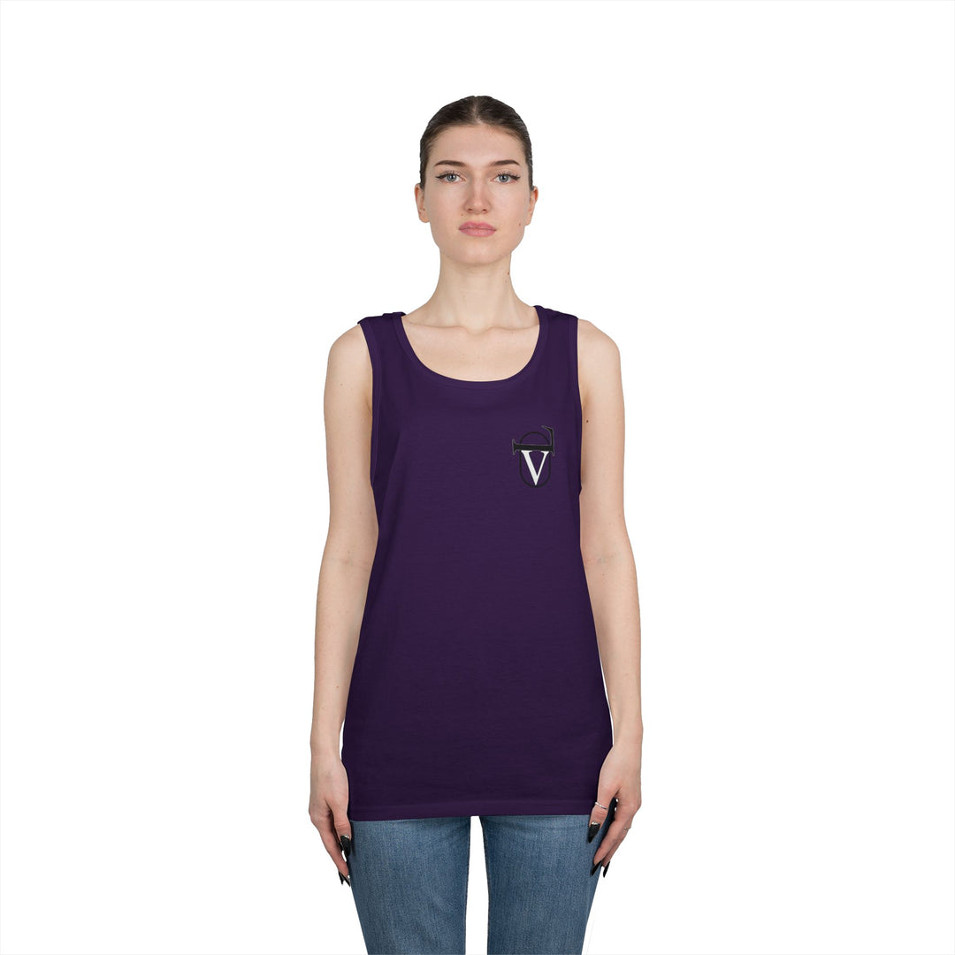 Unisex Heavy Cotton Tank Top - Comfortable Graphic Sleeveless Tee for Casual Wear, Summer Events, Gym, and Gifts