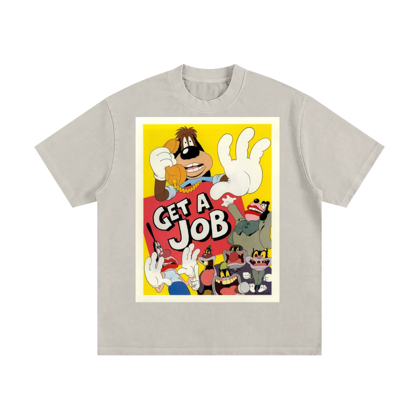 Heavyweight Vintage Washed Frayed T-Shirt