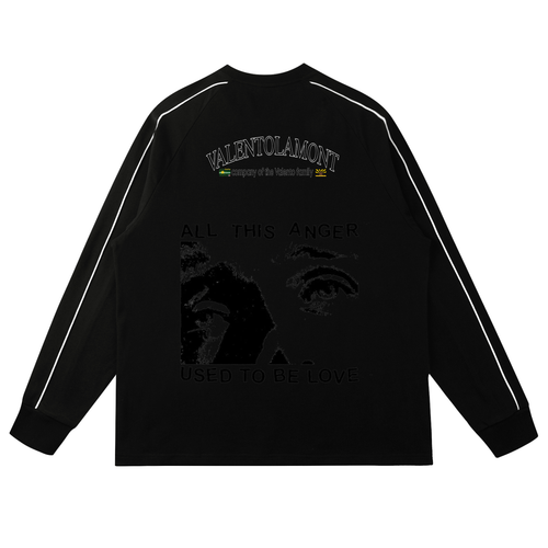 Contrast Panel Raglan Sweatshirt