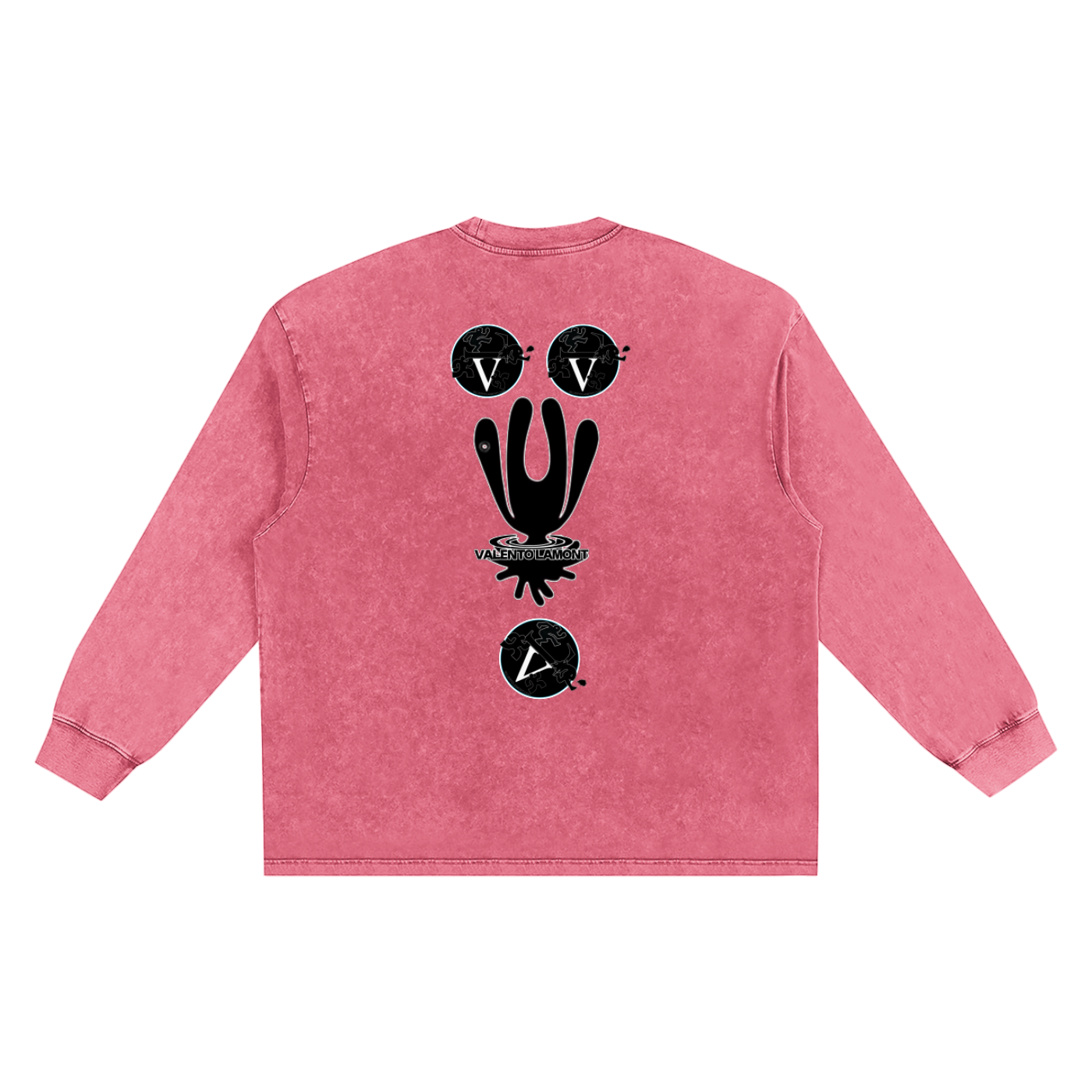 Snow Washed Oversize Long Sleeve T-shirt