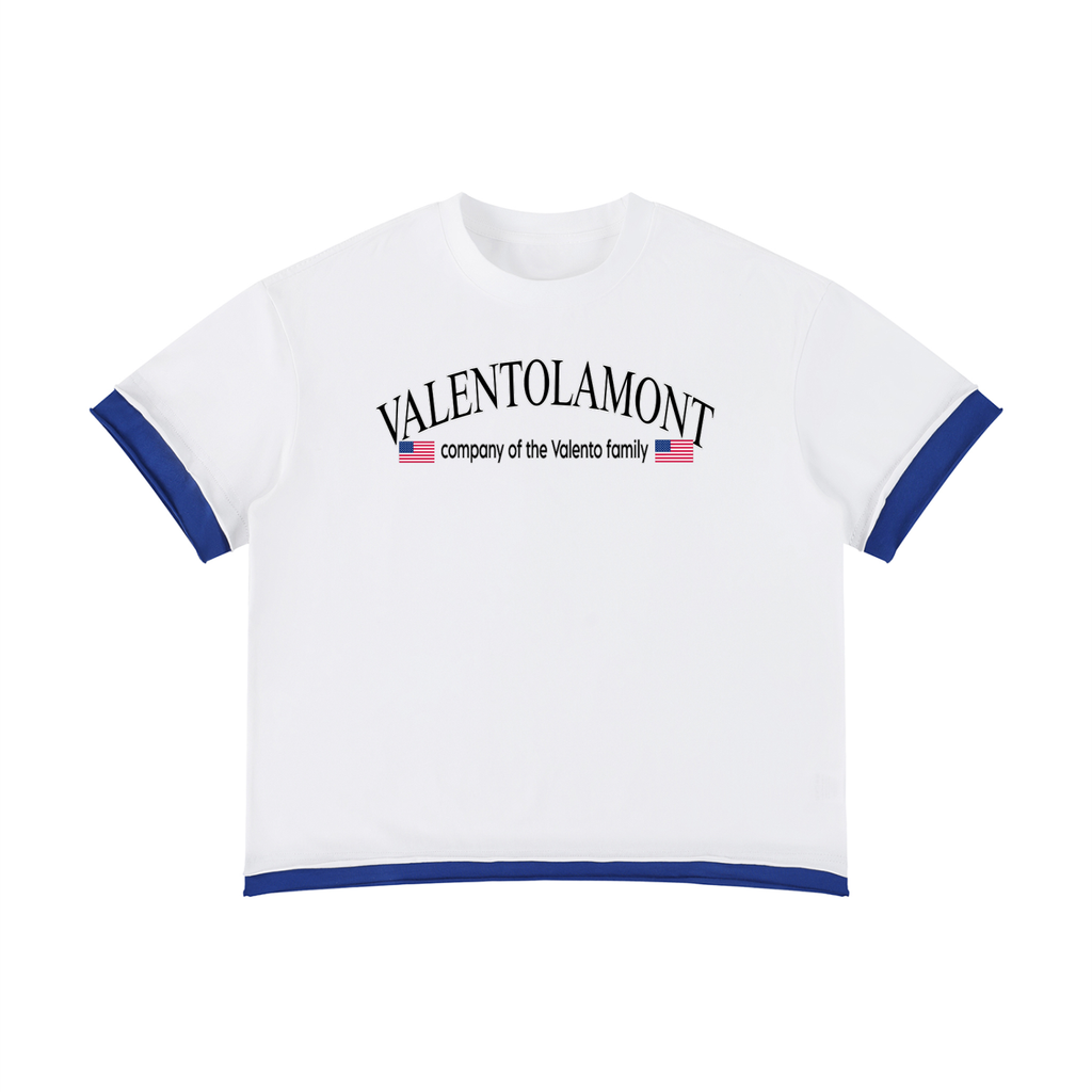 Unisex Boxy Color Block T-Shirt