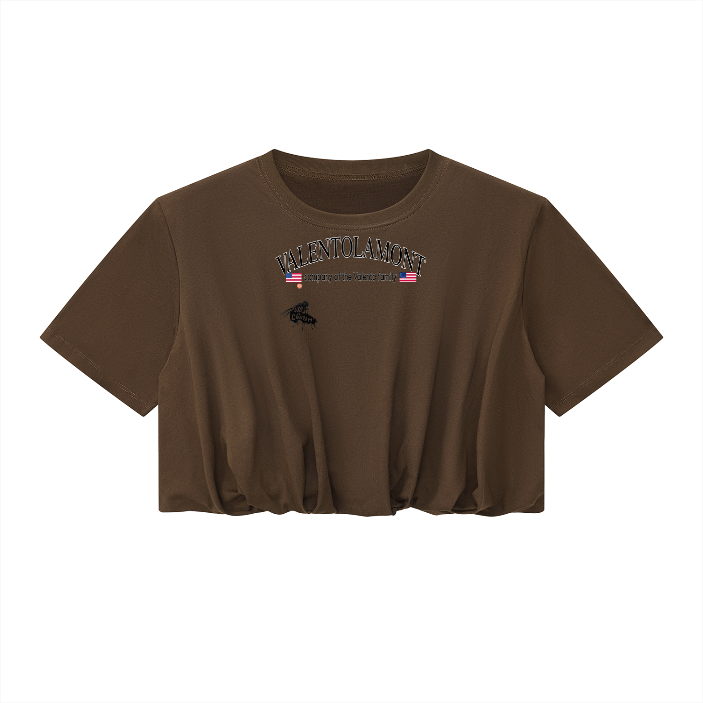 Women’s Crop Bubble Hem T-Shirt