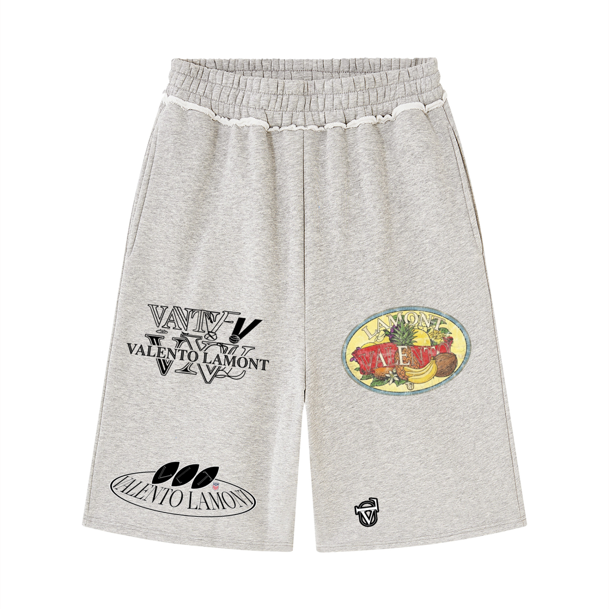 V  Raw Edge Fleece Shorts