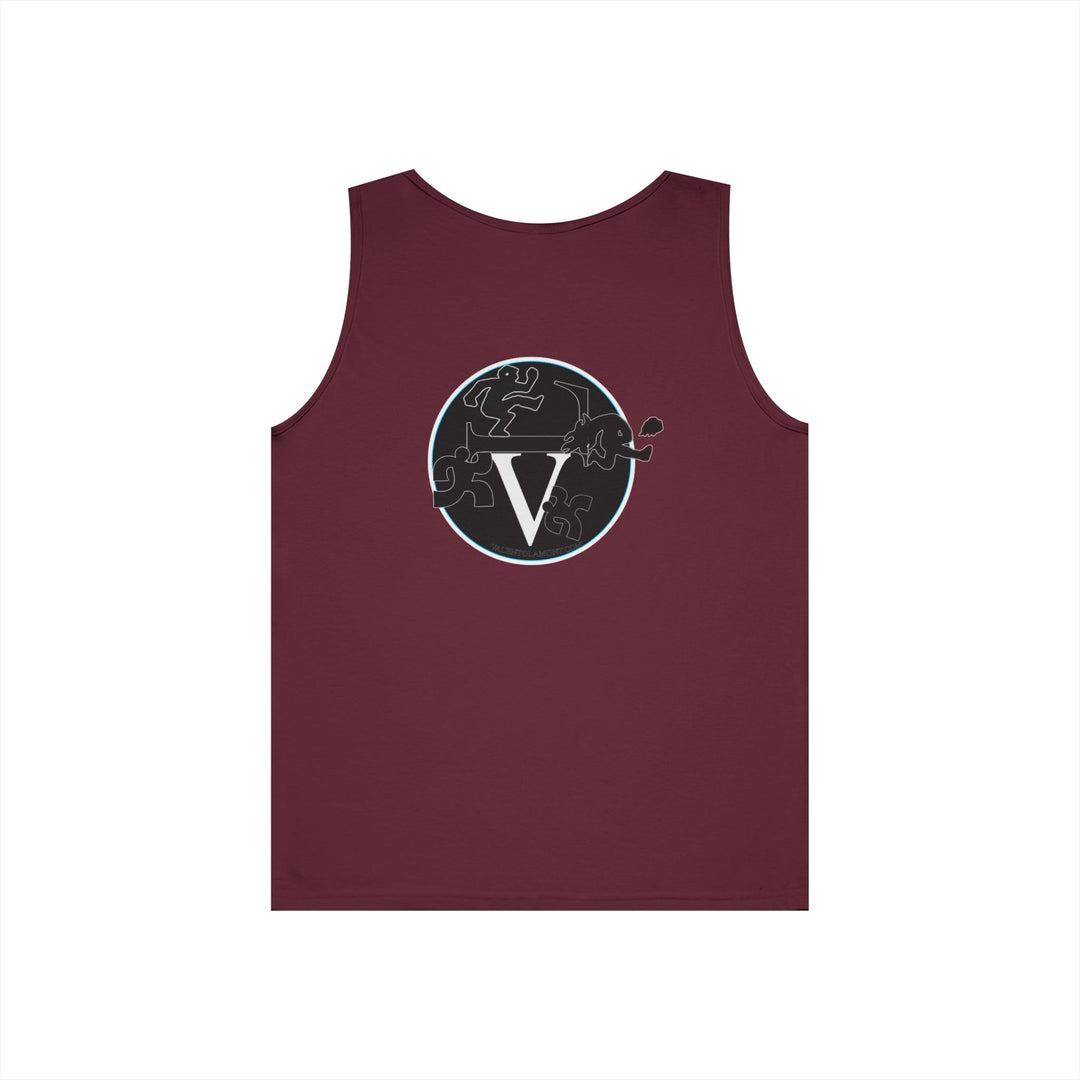 Unisex Heavy Cotton Tank Top with Minimalist Design, Casual Summer Wear, Everyday Essential, Gym Workout, Layering Piece