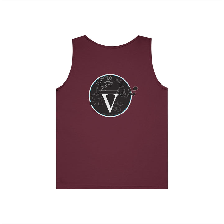 Unisex Heavy Cotton Tank Top with Minimalist Design, Casual Summer Wear, Everyday Essential, Gym Workout, Layering Piece