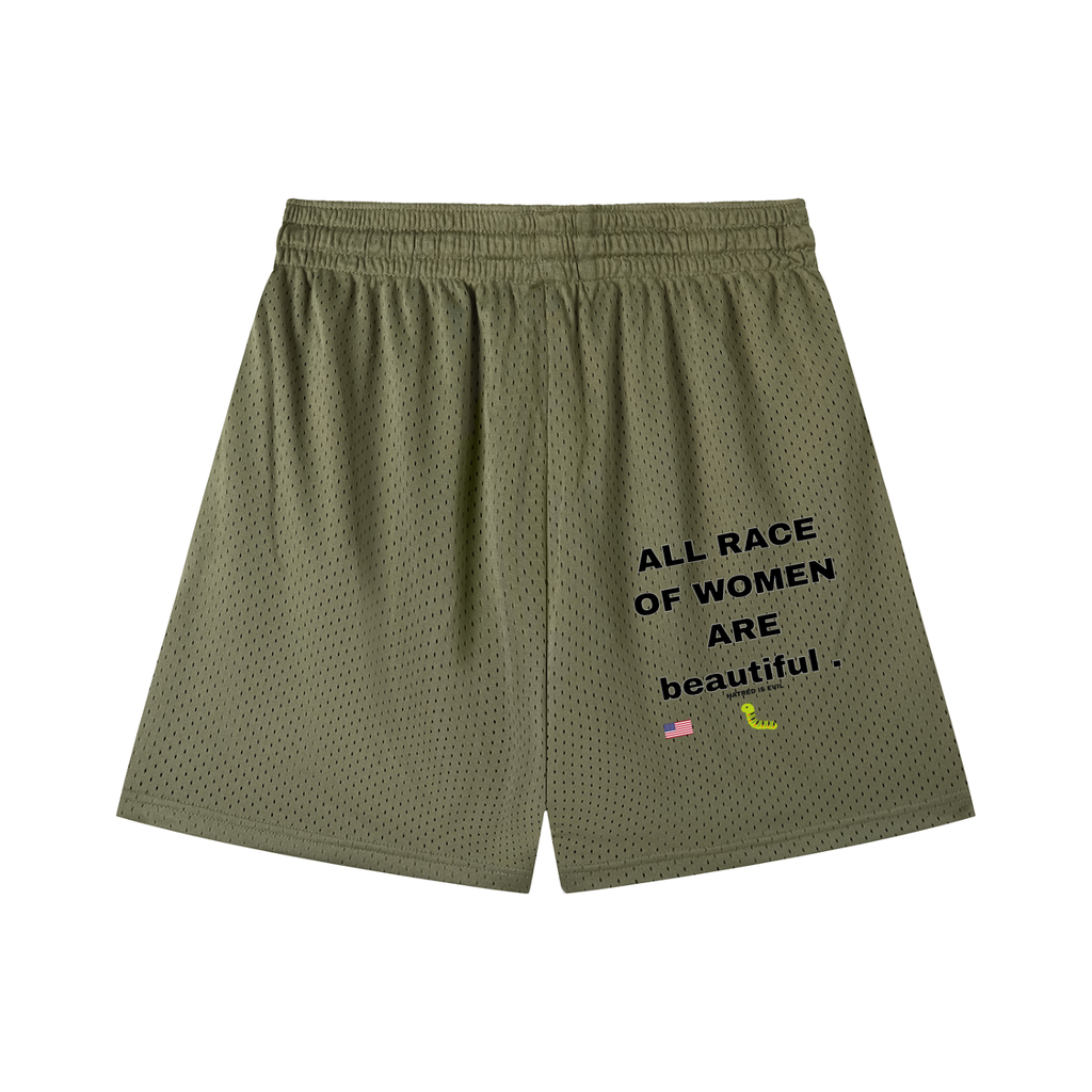 Mesh Drawstring Shorts